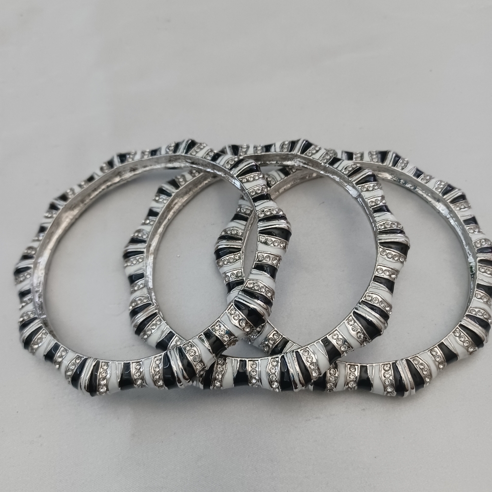 Sassy Jones Samba Zebra Bangle Stack